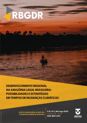 					Visualizar v. 21 n. 2 (2025): DESENVOLVIMENTO REGIONAL NA AMAZÔNIA LEGAL BRASILEIRA: POSSIBILIDADES E ESTRATÉGIAS EM TEMPOS DE MUDANÇAS CLIMÁTICAS
				