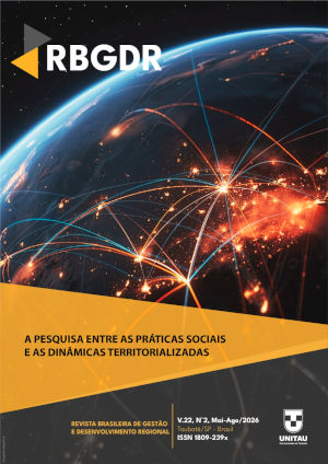 					Visualizar v. 22 n. 2 (2026): Inovações para o Desenvolvimento Regional Sustentável: Tecnologias, Economias Criativas e Políticas Públicas Ancoradas no Território
				